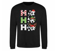 Christmas Jumper Kids - Xmas Jumpers for Children, Christmas Sweatshirt Present for Football School Festive Fun - Style 1 Blk911