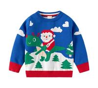 Christmas Jumper Kinedr Funny Christmas Jumper Kinedr Knitted Christmas Sweater with Dinosaur and Santa Print Christmas Jumper Christmas Sweatshirt Knitted Jumper Christmas Costume