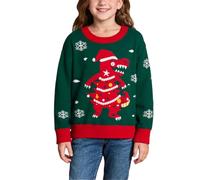 Christmas Jumper Kinedr Funny Print Christmas Jumper Kinedr Round Neck Ugly Christmas Sweater Winter Xmas Jumper Warm Christmas Knitted Jumper Christmas Sweatshirt Unisex Christmas Costume