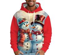 Christmas Jumper Mens Funny Fleece Pullover Men Linen Shirts Men Men's Golf Sweaters Black Puffer Jacket Men Blue Zip up Hoodie Mens Christmas Sweatshirt Spring Jacket Man (White, XXXXXL)