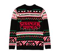 Christmas Jumper Stranger Things Black L
