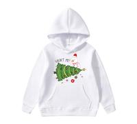 Christmas Jumper - Ugly Christmas Pullover Hoodie Printed on Christmas Theme with Funny Letters Parties Gatherings Daily Outings Celebrations