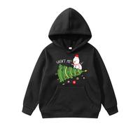 Christmas Jumper - Ugly Christmas Pullover Hoodie Printed on Christmas Theme with Funny Letters Parties Gatherings Daily Outings Celebrations
