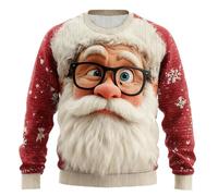 Christmas Jumpers Cable Knit Xmas Nordic Style Knitted Lightweight Reindeer Cat Printed Jumper Crew Neck Long Sleeve Men's Christmas Pullover Sweater Male Sweaters Uk Mens Winter Jumpers 2xl xxl xxxl