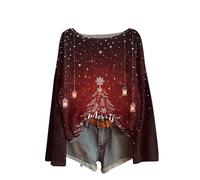 Christmas Jumpers,Christmas Blouses,Funny 2025 Cute Xmas Knit Holiday Sweater Lightweight Casual Christmas Outfits Sweaters Guys (Wine, XXL)