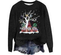 Christmas Jumpers, Christmas Sweaters for Women, Unisex Knitted Crew Neck Long Sleeve Reindeer Rudolf Xmas Winter Jumpers Ladies Xmas Jumpers Ugly Christmas Jumpers Pullover Tops Knitwear