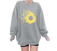 Christmas Jumpers For Family,Women's Hoodless Sweatshirt Cozy Crewneck Long Sleeve Top for Daily and Holiday Wear - Soft Casual Winter Apparel (Grey, XL)