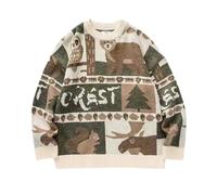 Christmas Jumpers For Men Mens Christmas Jumpers Mens Jumper Cozy Winter Style Snowflake Tree Knit Long Sleeve Holiday Shirt Blouse