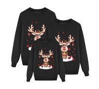 Christmas Jumpers for Men Women and Kids Xmas Sweatshirts for Women Oversized Crewneck Long Sleeve Sweatshirt Comfy Soft Ugly Jumpers Ladies Plus Size Wram Tops Hoodless Tops