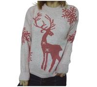 Christmas Jumpers for Women, Christmas Sweaters for Women, Crew Neck Knitted Jumper Tops Stylish Alpaca Fair Isle Winter Jumpers Xmas Jumpers Plus Size Jumpers Warm Knitwear Pullover