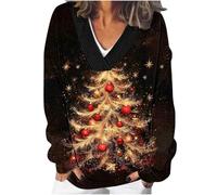 Christmas Jumpers for Women UK Plus Size Ripped Sweatshirt Dress Plus Size Half Zip Jumpers for Women UK Hoodie Oversized Dresses Zip Up Orange Polo Neck J