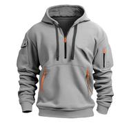 christmas jumpers light up 1/4 Zip Pullover Mens bowling shirt mens cashmere sweaters mens summer jackets mens sherpa hoodie christmas sweatshirts for men warm coats for men （Light Gray, XXXXXL)