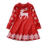 Christmas Jumpers Long Sleeve Knitwear Sweater Santa Claus Snowflake Print Jumpers Festive Jumper Novelty Sweatshirts Xmas Pullover Winter Kids Clothes Boys Kids Xmas Warm Pullover Knit Red