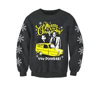 Christmas Jumpers - Nostalgic Plonker Adults Only Fools Christmas Jumper Printed Sweatshirt (XX-Large) Grey