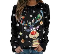 Christmas Junper Christmas Jumpers for Women UK Funny Ugly Light Up Xmas Jumper Ladies Hoodie Sweater Dress Tops Cardigans Long Sleeve Hooded Pullover for Holiday Party Gift