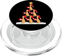 Christmas Kangaroos with elf hat on snow Australian Xmas PopSockets PopGrip for MagSafe