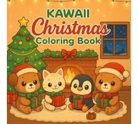 Christmas Kawaii Coloring Book