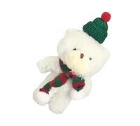 Christmas Keychain Plush 4.7Inch Realistic Bear Soft Cute Decoration | Plush Christmas Keychain for Backpacks Mobile Phones Bags Car Keys School Travel