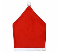 Christmas Kitchen Chair Decor Non-Woven Fabric Universal Chair Cover Soft Red Santa Claus Hat New Year Party Supplies-5PCS
