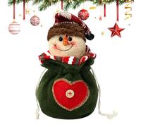 Christmas Knitted Bags, Christmas Bag, Santa Reindeer, Reusable Packaging Bag, Decoration, Children's Sweets Packaging, Snowman, Siehe Beschreibung