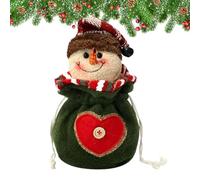 Christmas Knitted Bags, Christmas Sack | Santa Reindeer Reusable Packaging Bag Decoration Children Sweets Packaging, Snowman, Siehe Beschreibung