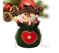 Christmas Knitted Bags - Christmas Sack | Santa Reindeer Reusable Packaging Bag Decoration Kids Sweets Packaging, Snowman, Siehe Beschreibung
