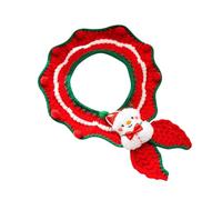 Christmas Knitted Cat Collar, Knitted Pet Collar | Winter Knitted Pet Scarf Decor - Bright Colors Puppy Cat Costume Accessories for