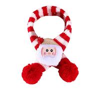 Christmas Knitted Dog Neck Scarf Outdoor Winter Wool Stripe Adjustable Comfortable Wearing Pet Gift Dog Christmas