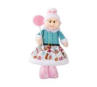 Christmas Knots - Collector's Stickers Gnomes Pink Festive Decorations, Christmas Decorations for Indoor Use with Retractable Doll for Fireplace Shelf Tablet with Living Room Kitchen Party Apartment