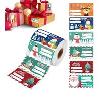 Christmas Labels | 500-Piece Christmas Decorations - Wrapping Peper Name Stickers Holiday Decor - for Birthday Holiday Party Celebration Box Crafts Kids Teens Family Coworker