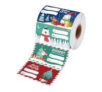 Christmas Labels - 500 Pieces Self-Adhesive Removable Cartoon Labels | Festive Labels for Decorating and Wrapping | for Birthdays Holidays Parties Friends Family Colleagues Package Box