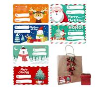 Christmas Labels - 60 Adhesive Name Stickers |Holiday Decal Labels for Party, Crafting & Gift Wrapping | Seasonal Festive Stickers for Home, Family, School & Celebration Use