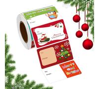 Christmas Labels Roll - 500 Pieces Varied Cartoon Patterns Portable Holidays Stickers,Christmas Winter Holidays Labels Roll - for Gift Bags Paper Desk Postcards Greeting Cards