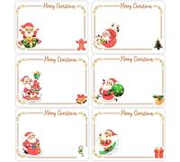 Christmas Labels Stickers 120Pcs Christmas Self Adhesive Stickers & Tags for Presents s,Cards & Envelopes Xmas Present Gift Label