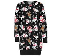 Christmas Ladies Fleece Tunic Jumper Womens Santa Xmas Dress Elf Long Sweatshirt