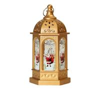 Christmas Lantern, Castle Night, 2.76in Vintage Holiday Ornament, Warm Ambient Illumination, Festive Design for Indoor, Outdoor, Bedroom, Garden, Living Room, Yard, Farmhouse, Patio, Holiday Parties