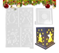 Christmas Lantern Mould, Epoxy Resin Casting Mould, Silicone Home Decoration Molds, Holiday Craft Plaster Mould, Lantern Craft Mould, Silicone Mould, Festive Resin Mould, Home Decor Crafting Tool