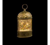 Christmas Lantern With Robin Warm White LED by Astralis
