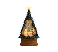 Christmas Lantern with Snow Balls, Automatic Nee Falling Music Box Illuminated by Santa Claus, Rotating Musical Flashing, Ambient Decorative Item for Christmas Timer