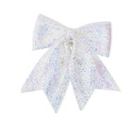 Christmas Large Bow Decorative,Colorful Bow Ornaments,Large White Bows for Christmas Tree,Pearl Cotton Bowknots Decorations(XL)