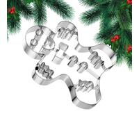 Christmas - Large Boy Shaped Moulds | Food Grade Stainless Steel Cookie Shapes | Dishwasher Safe | Large D Cookie Cutter