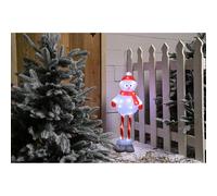 Christmas LED Christmas Acrylic Candy Cane Leg Snowman - 70cm