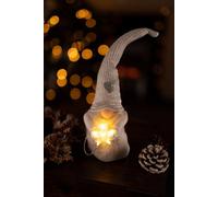 Christmas Led Gonk Decoration - Grey