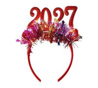 Christmas LED Headband LED 2027 Cute Glitter Hair Accessories | New Year Head Bands Party Costume for Holiday Party Stage Fancy Ball Celebration Photo Booth Parade
