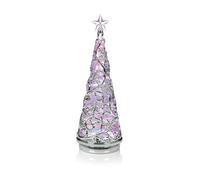Christmas LED Light Up Water Spinner White & Colour Changing Cone 30cm Tall
