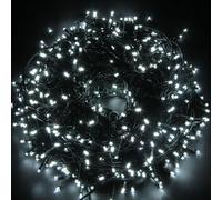 Shatchi 750 Cool White Leds Multifunction Timer Outdoor String Fairy Lights 75M