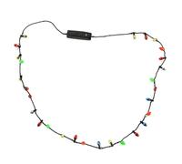 Christmas Led Small Light String, Fun Light-Up Design, 86cm, Christmas Bulb Necklaces, Lights Costume Necklace, Eye-Catching Style, For Costume, Party, And Celebration