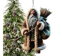 Christmas Legend Ornaments, Flat Festival Pendant for Holiday Decor, Indoor and Outdoor Car Charm, Legendary Christmas Pendant for Home and Seasonal Festive Celebrations Indoor and Outdoor