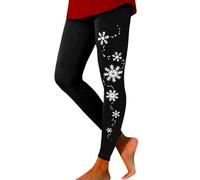 Christmas Leggings for Women UK High Waisted Stretchy Tummy Control Sport Workout Gym Running Activewear Leggings Funny Wine Glasses Xmas Printed Skinny Yoga Pants Compression Tights