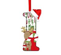 Christmas Letter Ornaments,Personalized Alphabet Decor for Tree, Holiday Home Decorations - Merry Xmas Initial Hanging Pendants (I)